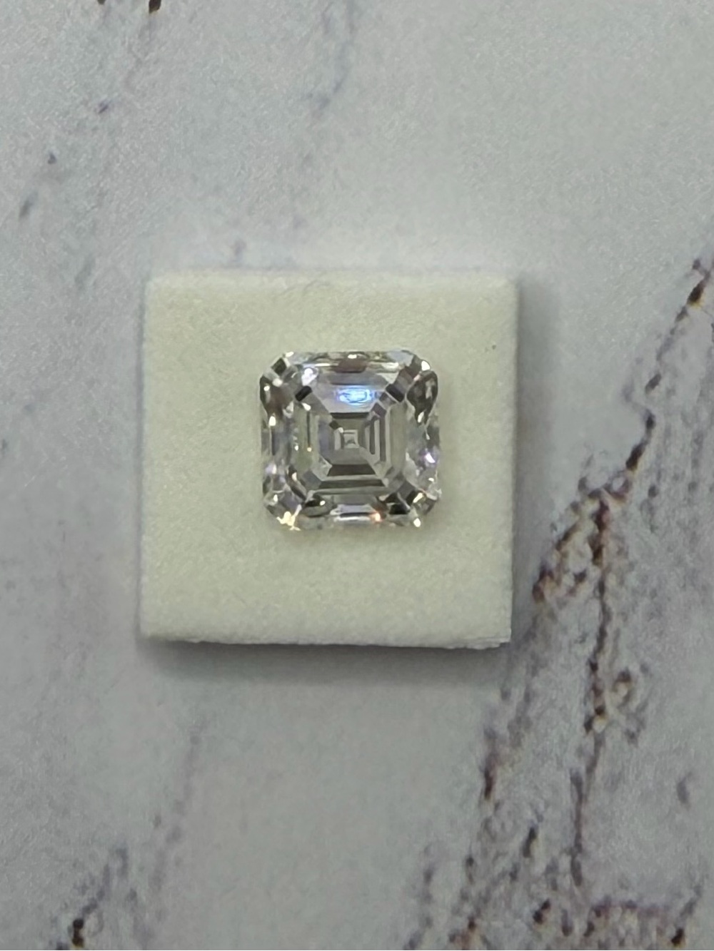 Classic Square Emerald Cut Lab Grown Diamond 3.06 ct G VS1